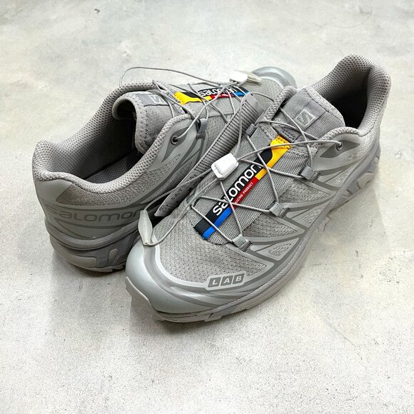 Salomon XT-6 Men's Size 9 Ghost Grey Grey Flannel 474448 - New - Picture 1 of 7